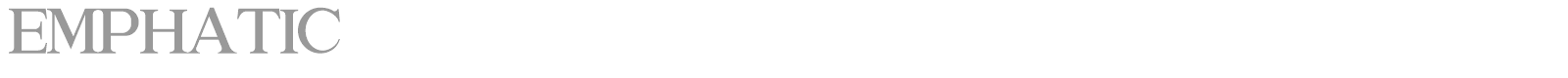 Emphatic font preview